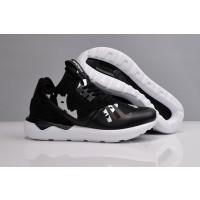 Negro/Negro/Blanco Adidas Originals Tubular Runner - Mujer Zapatillas para correr