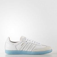 Adidas Originals Samba Calzado Blanco/Brillante Azul Mujer Zapatillas deportivas (By2966)