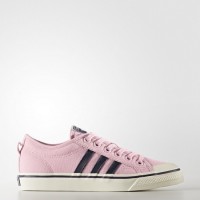Zapatillas deportivas Adidas Originals Nizza Low Mujer Preguntarse Rosa/Rastro Azul/Apagado Blanco (Cg3818)