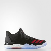 Hombre Núcleo Negro/Calzado Blanco Adidas D Rose 7 Low Zapatillas de deporte (Bw0942)