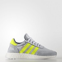 Claro Gris/Solar Amarillo/Calzado Blanco Adidas Originals Iniki Runner Mujer Zapatillas para correr (Bb0001)