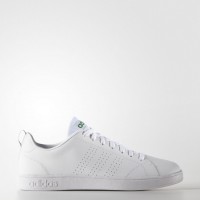 Hombre Blanco/Verde Adidas Neo Vs Advantage Clean Zapatillas de entrenamiento (F99251)