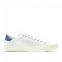 Blanco/Oscuro Azul Mujer/Hombre Zapatillas Adidas Originals Court Vantage S76199