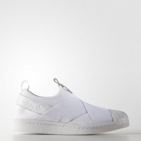 Mujer Zapatillas deportivas Adidas Originals Superstar Slip-On Calzado Blanco/Núcleo Negro (S81338)