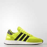 Solar Amarillo/Núcleo Negro/Calzado Blanco Zapatillas para correr Adidas Originals Iniki Runner Mujer (Bb2094)