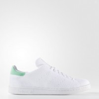 Calzado Blanco/Calzado Blanco/Verde Brillo Mujer/Hombre Adidas Originals Stan Smith Primeknit Zapatillas deportivas (Bz0116)