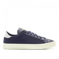 Mujer/Hombre Adidas Originals Court Vantage Oscuro Azul/Apagado-Blanco Zapatillas deportivas S76197