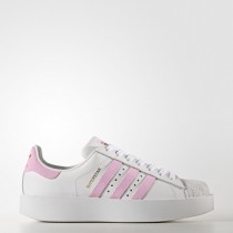 Adidas Originals Superstar Bold Platform Mujer Calzado Blanco/Preguntarse Rosa/Oro Metálico Zapatillas (By9076)