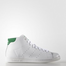 Blanco/Verde Mujer/Hombre Adidas Originals Stan Smith Mid Zapatillas de deporte (S75028)