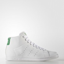 Hombre Calzado Blanco/Verde Adidas Originals Stan Smith Mid Zapatillas de entrenamiento (Bb0069)