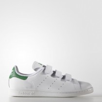 Zapatillas de deporte Mujer/Hombre Adidas Originals Stan Smith Calzado Blanco/Verde (S75187)