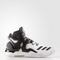 Adidas D Rose 7 Low Corriendo Blanco Ftw/Negro/Metálico Hombre Zapatillas