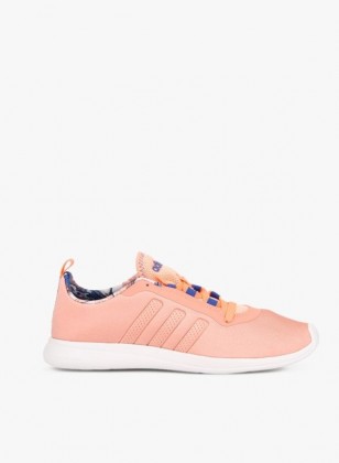 Mujer Zapatillas de deporte Adidas Neo Cloudfoam Pure Melocotón  (Peach/Azul)