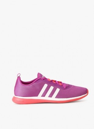 Adidas Neo Cloudfoam Pure Púrpura Sporty Mujer Zapatillas deportivas (Púrpura/Rojo/Blanco)