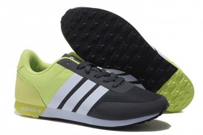 Mujer/Hombre Zapatillas para correr Adidas Neo 2 Malla Respirable Negro Fluorescente Verde