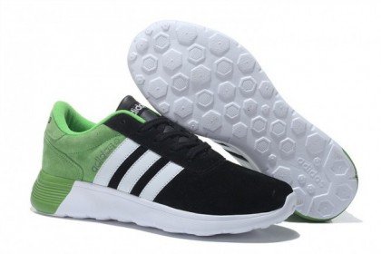 Zapatillas running Adidas Neo Originals 2 Ante Mujer/Hombre Negro/Blanco/Menta Verde