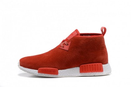 Hombre Zapatillas casual Adidas Nmd Boost High Rojo Blanco
