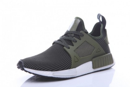 Hombre Ejército Verde Adidas Originals Nmd Boost Zapatillas para correr