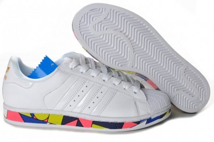Zapatillas casual Blanco Hombre/Mujer Adidas Originals Superstar 2 Clover Picasso Amantes