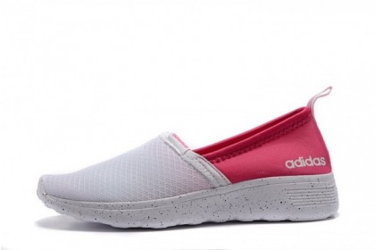 Blanco/Rosa Adidas Neo Lite Racer Slip-On Mujer Zapatillas de deporte