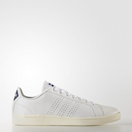 Calzado Blanco/Colegial Armada Hombre Adidas Neo Cloudfoam Advantage Clean Zapatillas (Bb9624)
