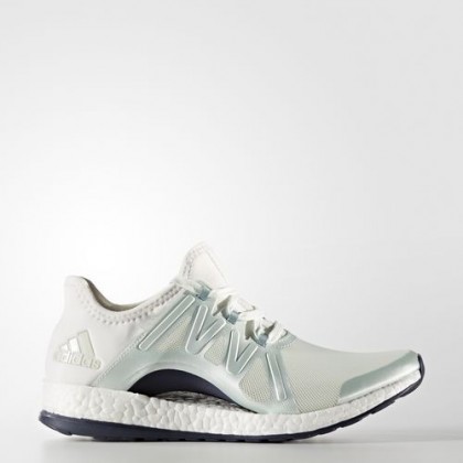 Lino Verde/Vapor Acero/Cristal Blanco Mujer Adidas Pure Boost Xpose Zapatillas para correr (Bb1732)