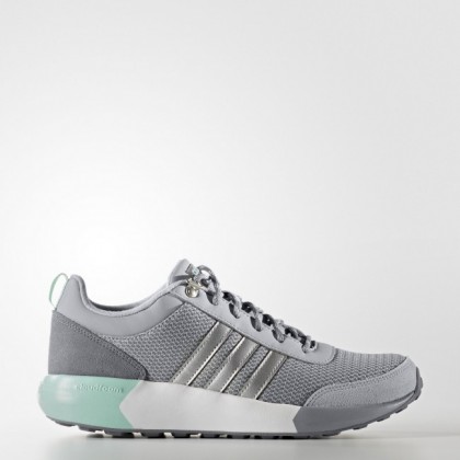 Adidas Neo Cloudfoam Race Mujer Winter Zapatillas de entrenamiento Claro Gris/Mate Plata/Hielo Verde F16 (Aw5170)