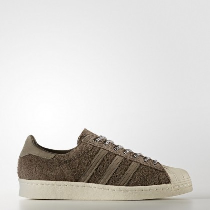 Tiza Blanco/Sencillo Marrón/Tiza Blanco Hombre Zapatillas Adidas Originals Superstar 80s (S75848)