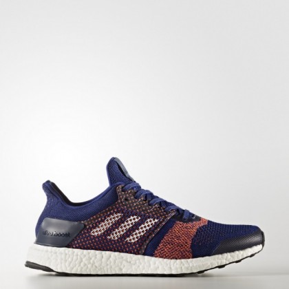 Azul/Calzado Blanco/Solar Naranja Hombre Adidas Ultraboost St Zapatillas running (By1899)
