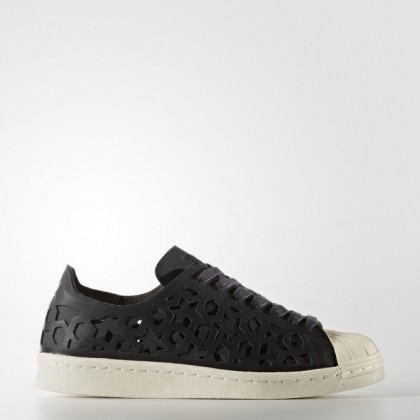 Núcleo Negro/Núcleo Negro/Apagado Blanco Mujer Zapatillas Adidas Originals Superstar 80s Cut-Out (By2120)
