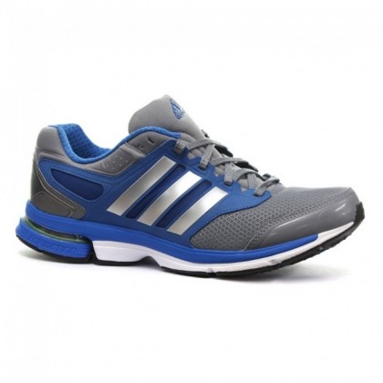 Azul/Oscuro Gris/Blanco Adidas Supernova Solution 3 Hombre Neutral Corriendo Gym Zapatillas de entrenamiento