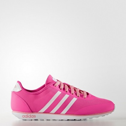Mujer Choque Rosa/Calzado Blanco/Fácil Rosa Adidas Neo Cloudfoam Groove Tm Zapatillas (B74690)