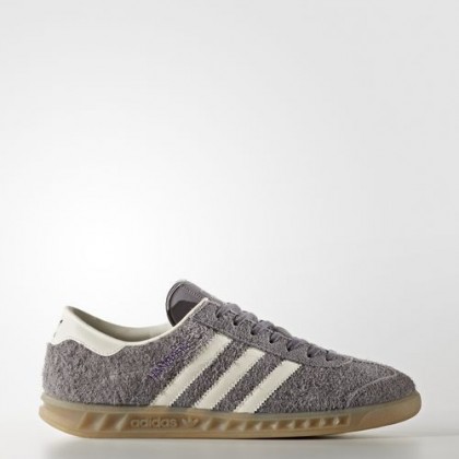 Mujer Zapatillas de entrenamiento Adidas Originals Hamburg Rastro Gris/Apagado Blanco/Marrón (Bb5109)