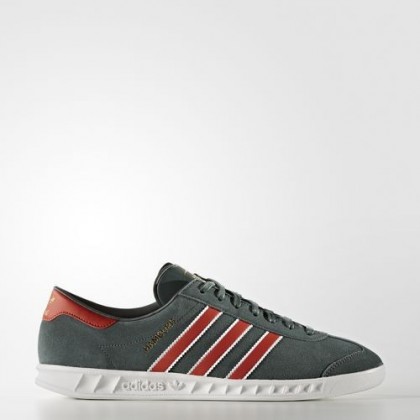 Rastro Verde/Oscuro Rojo/Oro Met.Zapatillas casual Adidas Mujer Originals Hamburg (S79990)