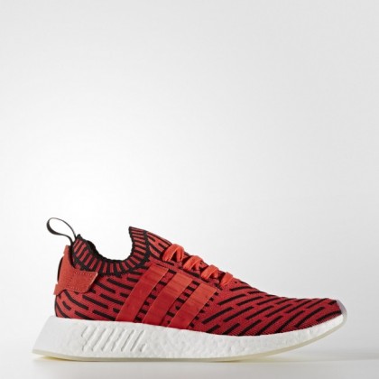 Zapatillas deportivas Adidas Originals Nmd_r2 Primeknit Mujer Hombre Núcleo Rojo/Calzado Blanco (Bb2910)