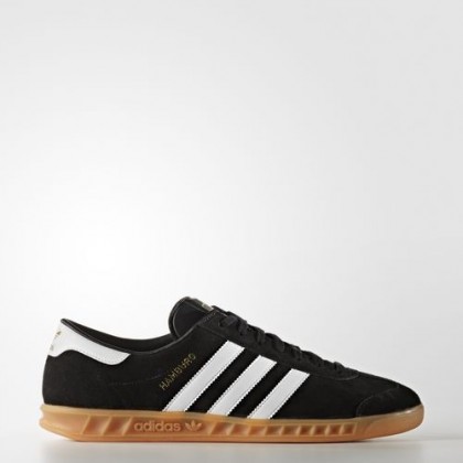 Zapatillas para correr Mujer/Hombre Núcleo Negro/Calzado Blanco/Marrón Adidas Originals Hamburg (S76696)