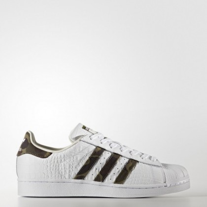 Mujer Hombre Zapatillas Blanco/Ejército Verde/Apagado Blanco Adidas Originals Superstar Foundation (Bb2775)
