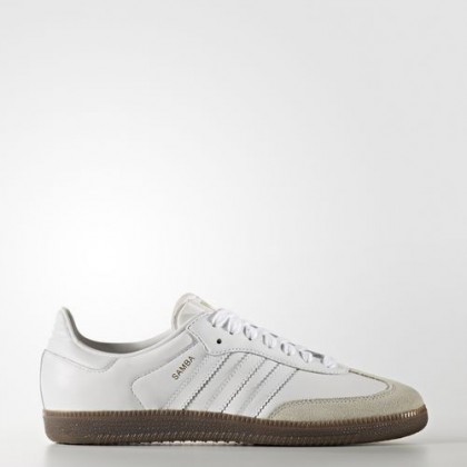 Zapatillas casual Adidas Originals Samba Calzado Mujer Blanco/Marrón (Bb2541)