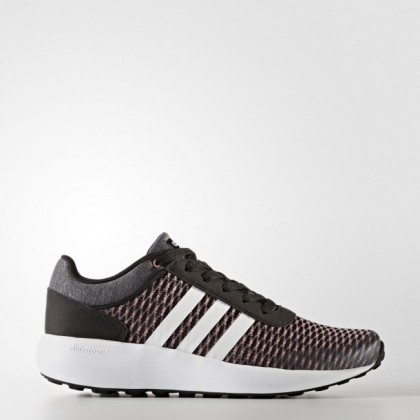 Núcleo Negro/Calzado Blanco/Rastro Rosa Mujer Zapatillas casual Adidas Neo Cloudfoam Race (Bb9845)