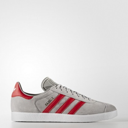 Zapatillas de entrenamiento Mujer/Hombre Adidas Originals Gazelle Medio Gris Brezo Sólido Gris/Escarlata/Calzado Blanco (Bb5257)