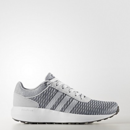 Gris Dos/Matte Plata/Calzado Blanco Mujer Zapatillas deportivas Adidas Neo Cloudfoam Race (Bb9844)