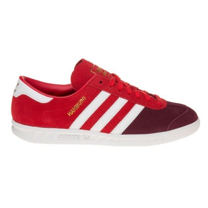 Zapatillas casual Granate/Blanco/Granate Mujer Adidas Hamburg