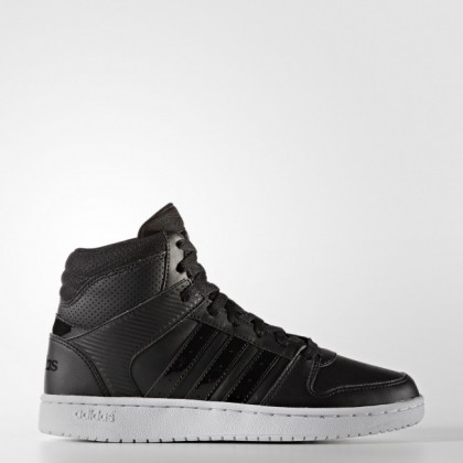 Núcleo Negro/Calzado Blanco Mujer Zapatillas de entrenamiento Adidas Neo Vs Hoopster Mid (B74435)