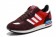 Hombre Adidas 700 Zx En Salsa Rojo Con Chinese Rojo Y Blanco Zapatillas