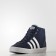 Mujer Colegial Armada/Calzado Blanco/Claro Azul Zapatillas running Adidas Neo Cloudfoam Daily Qt Mid (Aw4215)